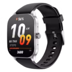 Amazfit Pop 3S BT Calling Smart Watch-silver Ultra-large 1.96" HD AMOLED Display Smart Bluetooth Calling 100 Sports Modes IP68 Water Resistance Always-On Display AI Voice Assistance 12-day Battery Life typical usage 100+ Watch Faces IOS/iPhone can not support