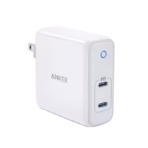 Anker PowerPort Atom PD 2 60W 2-Port USB C Charger,white,The Ultra-Compact Dual-Port Wall Charger for Phones, Laptops, and More