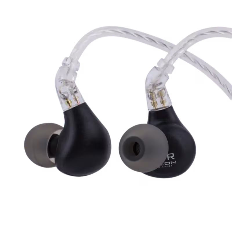 BLON BL-03 II Dual-Chamber In-Ear Monitor,Black,High-Purity Oxygen-Free Silver-Plated Copper Cable for superior sound