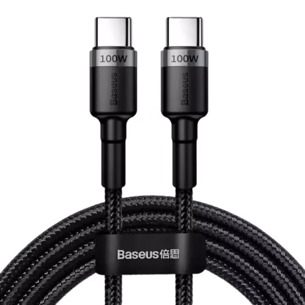 Baseus Cafule Series Type-C to Type-C PD2.0 Cable-black output of 100W, supports PD2.0 super fast charging
