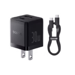 Baseus Palm Fast Charger 1C 30W With Type-C to Type-C Cable,black,Power Delivery (PD) 3.0
