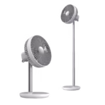 JISULIFE FA13P Oscillating Extend Rotate Desk Fan-whiteup to 120 degrees