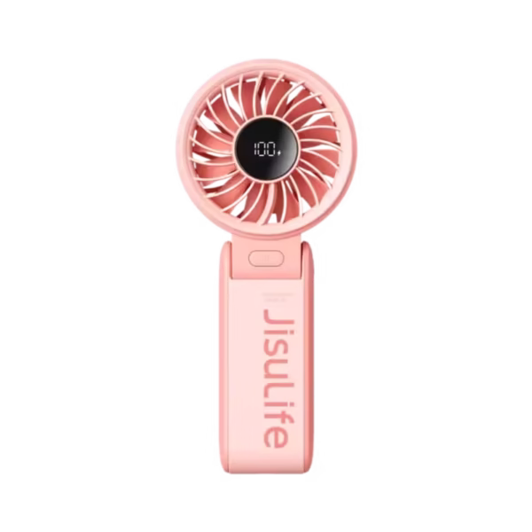 JisuLife Life 7 Handheld Fan-pink5-Speed Strong Wind true 3600mAh battery capacity