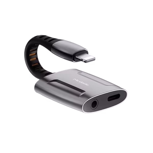 MCDODO CA-6340 Iphone Lightning to Lightning & 3.5mm Audio Adapter Aux Audio Cable Adapter Converter Dongle