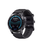 Zeblaze Stratos 2 Plus Smartwatch-orngeAMOLED display delivers vibrant visuals with sharp contrast in every glance Peak brightness ensures clear screen visibility even under direct sunlight outdoors Comfortable liquid silicone strap designed for all-day wear during any adventure